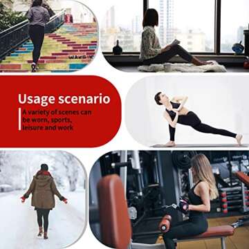 TRIUNION 3 Pack Fleece Lined Leggings Women High Waisted Thermal Winter Yoga Pants for Women Warm Workout Running Yoga Leggings,Charcoal Grey/Black,L/XL