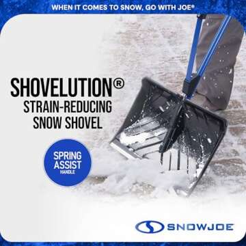 Snow Joe Shovelution: Ergonomic Snow Shovel with Spring Assist