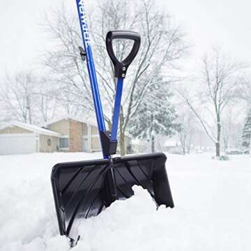 Snow Joe Shovelution: Ergonomic Snow Shovel with Spring Assist
