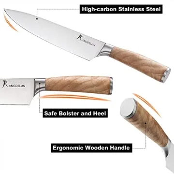 Kangdelun Natura Series 14 PCS Ultra Sharp Knife Set