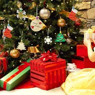 Hidreas 40PCS DIY Unfinished Christmas Ornaments Kit