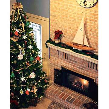 Hidreas 40PCS DIY Unfinished Christmas Ornaments Kit