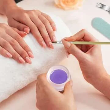 Matte Acrylic Liquid Dappen Dish with Lid for Nail Art