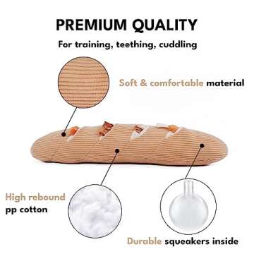 CHEWFFON Interactive Dog Puzzle Toys - Enrichment Snuffle Toys for Stress Relief, Encourages Instinctual Foraging in Small, Medium & Large Dogs