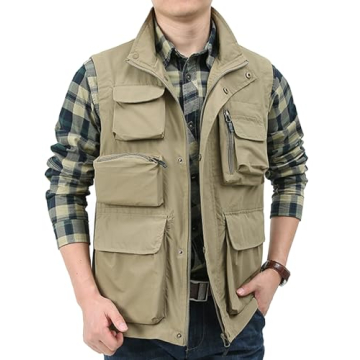 Yimoon Men’s Lightweight Utility Vest for Outdoor Fun
