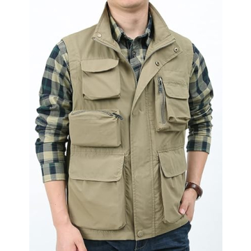 Yimoon Men’s Lightweight Utility Vest for Outdoor Fun