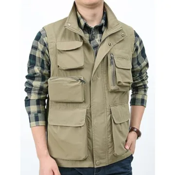Yimoon Men’s Lightweight Utility Vest for Outdoor Fun