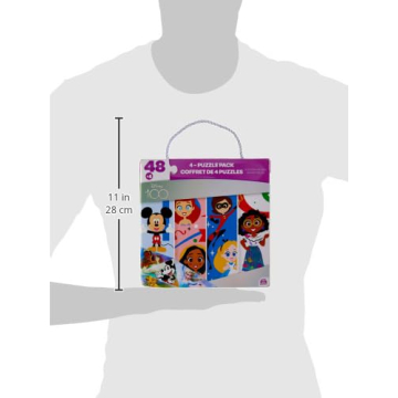 Disney100 4-Pack Jigsaw Puzzles for Kids Age 4-8