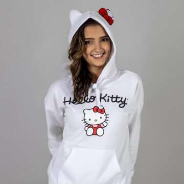 Sanrio Hello Kitty Junior Hoodie with Ears - Cute Cosplay