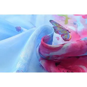 Womens Sexy Bohemian Floral Beach Cover up Sarong Wrap Swimsuit Beachwear (Blue)