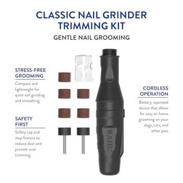Wahl Professional Animal Pet Nail Grinder Trimming Kit for Safe Grooming
