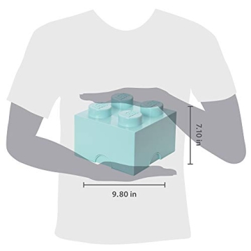 Room Copenhagen LEGO Storage Brick in Aqua Light Blue