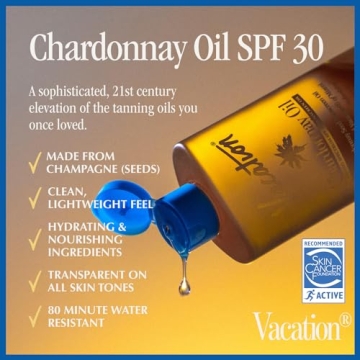 Vegan Chardonnay SPF 30 Sunscreen Oil Travel Bundle