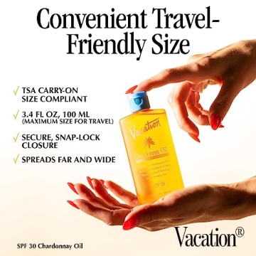Vegan Chardonnay SPF 30 Sunscreen Oil Travel Bundle