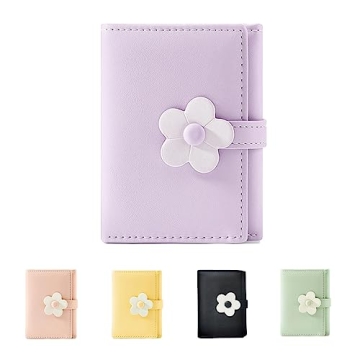 MEISEE Small Wallet for Girls Women Tri-folded Floral Design with Coin Purse