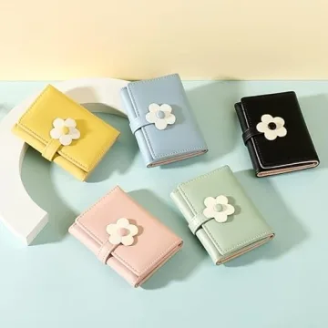 MEISEE Small Wallet for Girls Soft PU Leather Floral