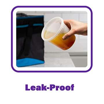 Pantry Value [24 oz. - 24 Count Plastic Food Storage Deli Containers with Lids, Disposable Containers With Lids - Perfect for Storing Soups, Sauces, and Snacks