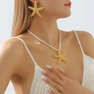 Sora Tuki Gold Starfish Earrings for Women Beach Earrings Ocean Earrings Beachy Earrings Gold Starfi...