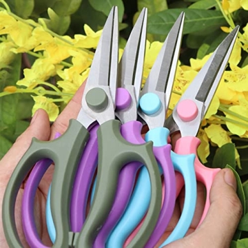 Premium Floral Scissors With Ergonomic Grip And Holster