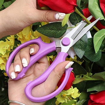 Premium Floral Scissors With Ergonomic Grip And Holster