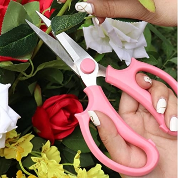Premium Floral Scissors With Ergonomic Grip And Holster