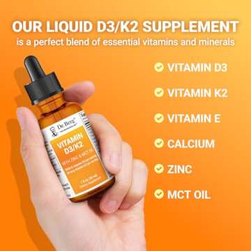 Dr. Berg Liquid Vitamin D3 & K2 Supplement for Health