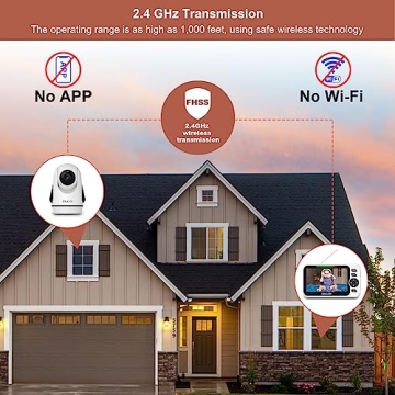 OKAIDI Baby Monitor with 5" Display and Night Vision