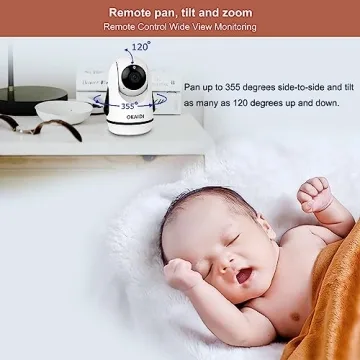 OKAIDI Baby Monitor with 5" Display and Night Vision