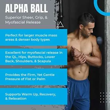 Alpha Ball - Large Therapy Ball for Pain Relief & Recovery