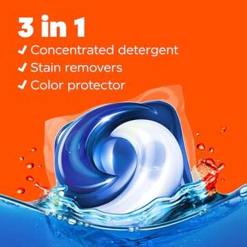 Tide PODS Laundry Detergent Pacs, Original Scent, Powerful 3-in-1 Clean in One Step, HE Compatible, 112 Count, Tide PODS Laundry Detergent