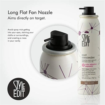 Style Edit Root Concealer Spray for Gray Coverage Easy Use