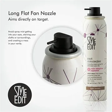 Style Edit Root Concealer Spray for Gray Coverage Easy Use