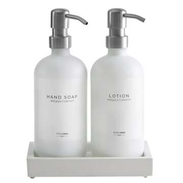 Chic MaisoNovo Soap Dispenser Set for Elegant Décor