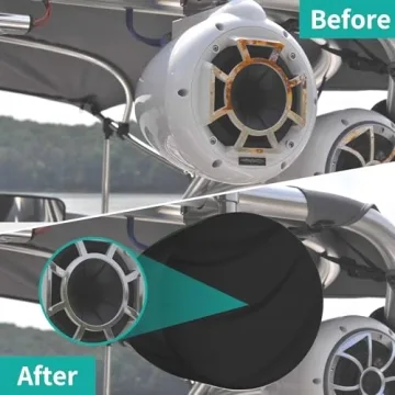 Durable 800D Oxford Cloth Boat Speaker Covers for All Weather