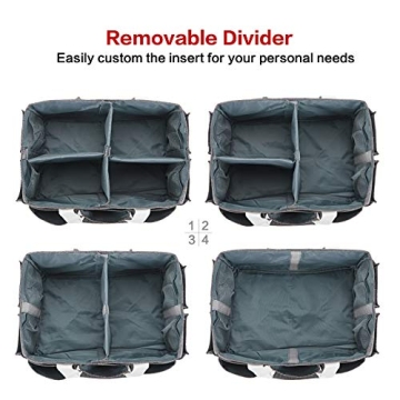 HOMEST Craft Organizer Tote Bag with Multiple Pockets