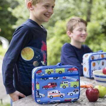 Wildkin Kids Insulated Lunch Box Bag for Boys & Girls, Reusable Kids Lunch Box is Perfect for Early ...