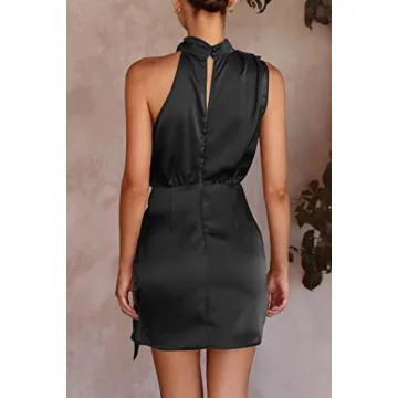 PRETTYGARDEN Women's Elegant Satin Dress for All Occasions