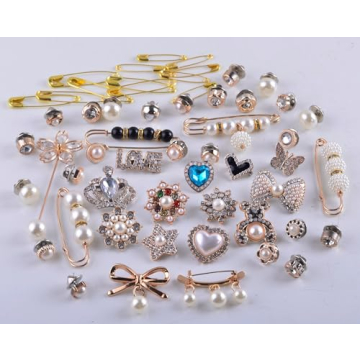 Charms for Socks Kit - 55pcs Gold Bling Jewelry Pins