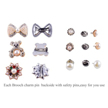 Charms for Socks Kit - 55pcs Gold Bling Jewelry Pins