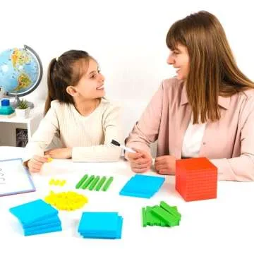 Simply Magic 131 PCS Base Ten Blocks for Kids