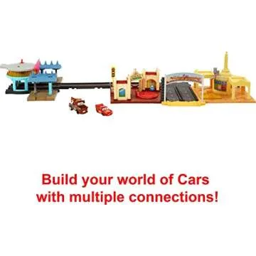 Mattel Disney Cars Playset with Lightning McQueen & Mater