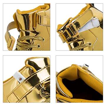 LED Light Up Shoes High-top Flashing Dancing Sports Shoes for Women Men Gift with USB Charging Glowi...