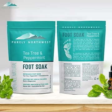All-Natural Tea Tree Oil & Peppermint Foot Soak for Fresh Feet