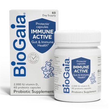BioGaia Protectis Immune Active Probiotic + Vitamin D | 60-Day Supply | Supports Immune and Digestiv...