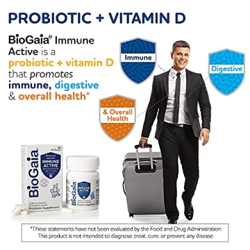 BioGaia Immune Active Probiotic + Vitamin D Capsules 60 Days