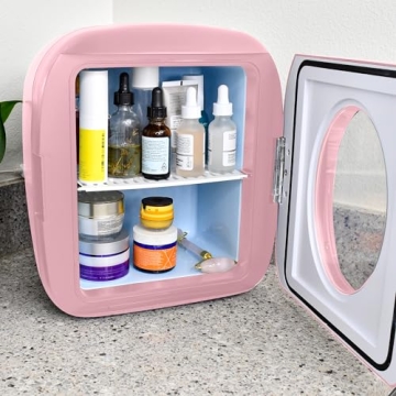 FRIGIDAIRE EFMIS462PINKCP2 Portable Cooler for Car, Office, Bedroom, Dorm Room, or Cabin, 11.22"D x 12.6"W x 12.6"H, Pink