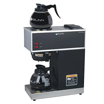 BUNN 33200.0015 VPR-2GD 12-Cup Pourover Commercial Coffee Brewer with Upper and Lower Warmers and Tw...