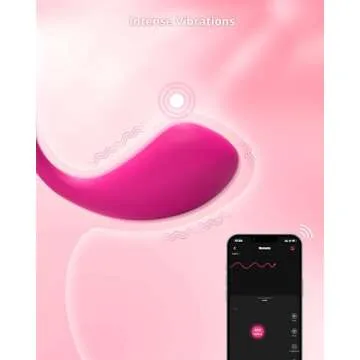 LOVENSE Lush 2 Remote Vibrator with App, Long Distance Remote Controlled G-spot Stimulator Egg Vibrators Bluetooth Adult Sex Toys & Games Powerful Vibrations for Women Couples Discreet Pleasure