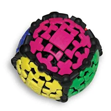 Project Genius Gear Ball by Mefferts- Speed Cube, 3x3 Speed Cube, One-Player Games, Brain Teasers, Multi-Color, Puzzle Cube, Gift for Children, Gift for Teen Boy, 3x3, Geared Cube