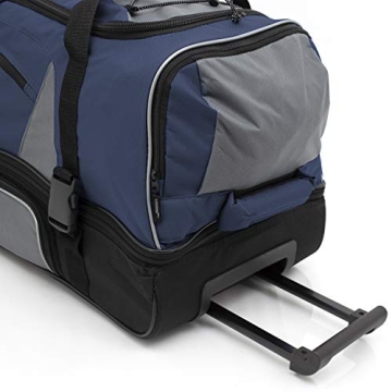 Travelers Club 36-Inch Rolling Duffel Bag in Blue